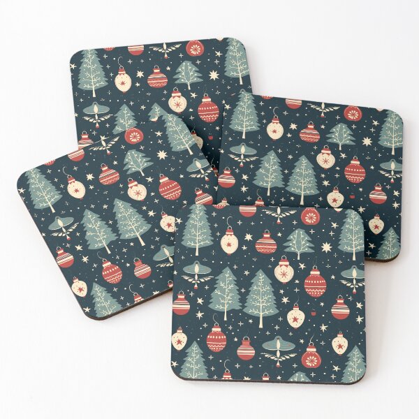 Item preview, Christmas seamless pattern various christmas props and Christmas tree bauble designed and sold by mliotard.