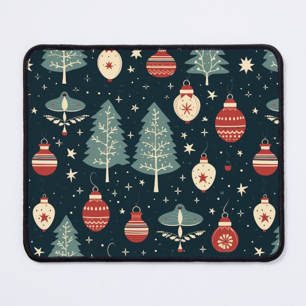Item preview, Christmas seamless pattern various christmas props and Christmas tree bauble designed and sold by mliotard.