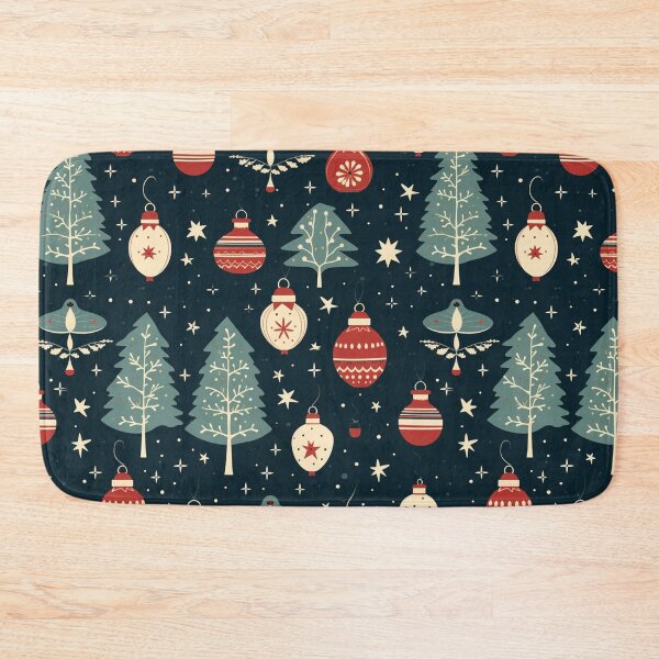 Item preview, Christmas seamless pattern various christmas props and Christmas tree bauble designed and sold by mliotard.