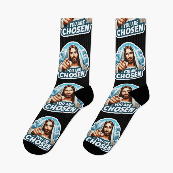 Item preview, You Are Chosen Jesus Christ meme Bible Quote wwjd designed and sold by plushism.
