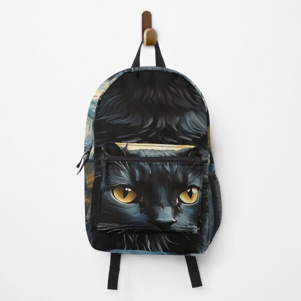Item preview, Cute Cottagecore Van Gogh Starry Night Back Cat Aesthetic designed and sold by Chonguissa Fashion.