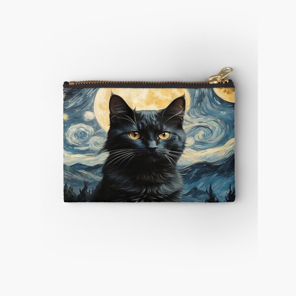 Item preview, Cute Cottagecore Van Gogh Starry Night Back Cat Aesthetic designed and sold by Chonguissa Fashion.