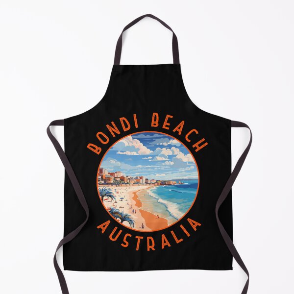Item preview, Bondi Beach Australia Retro Distressed Circle designed and sold by KrisSidDesigns.