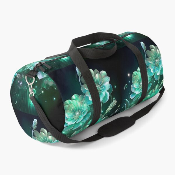 Item preview, Holographic neon emerald flowers designed and sold by AI-Only Creations.