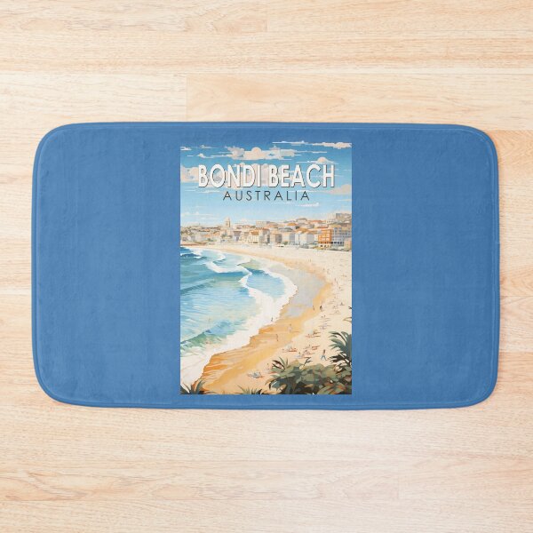 Item preview, Bondi Beach Australia Travel Art Vintage designed and sold by KrisSidDesigns.