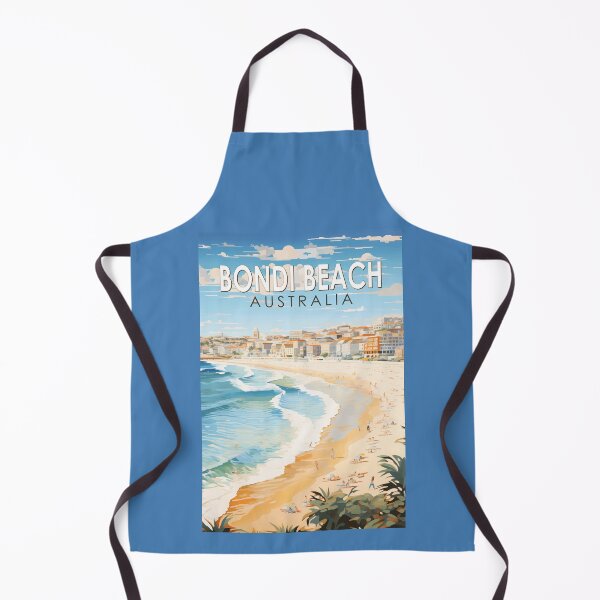 Item preview, Bondi Beach Australia Travel Art Vintage designed and sold by KrisSidDesigns.