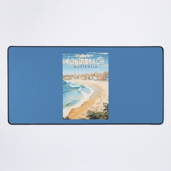 Item preview, Bondi Beach Australia Travel Art Vintage designed and sold by KrisSidDesigns.