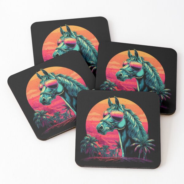 Item preview, Copy of Retro Wave Mustang Horse designed and sold by RedDesignSyc.