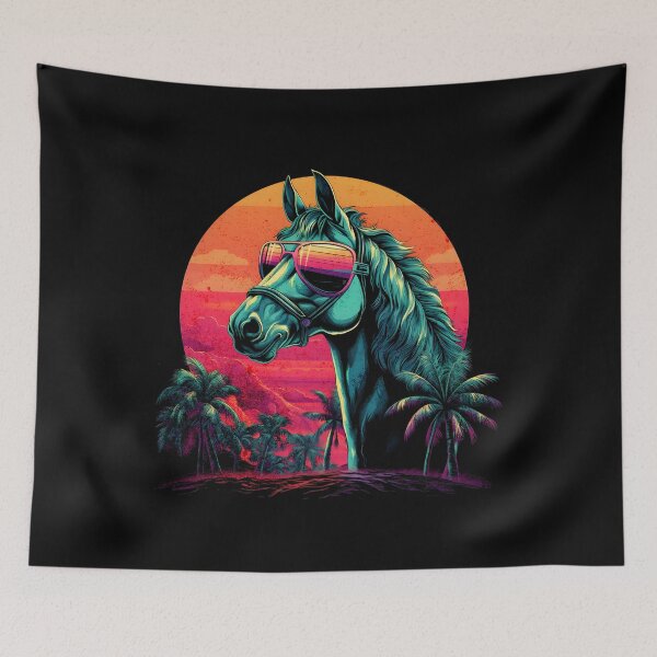 Item preview, Copy of Retro Wave Mustang Horse designed and sold by RedDesignSyc.