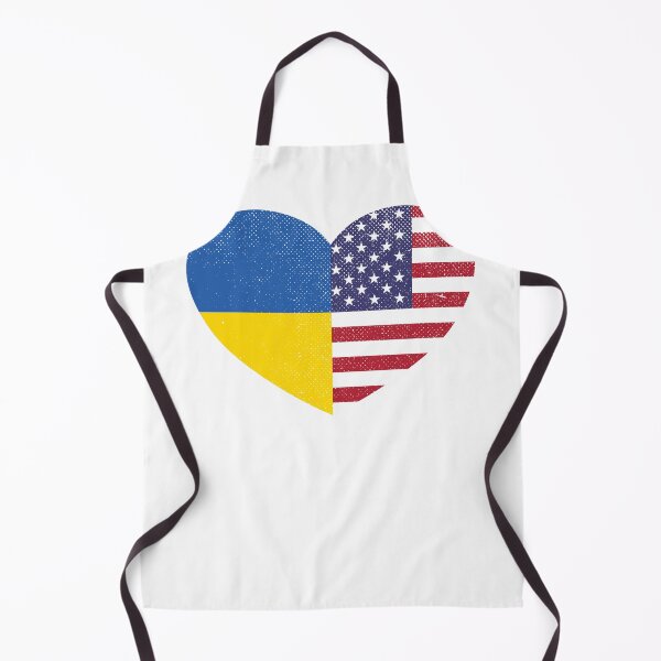 Item preview, Ukraine Ukrainian USA America United States American Heart Love Flag designed and sold by FlagX.