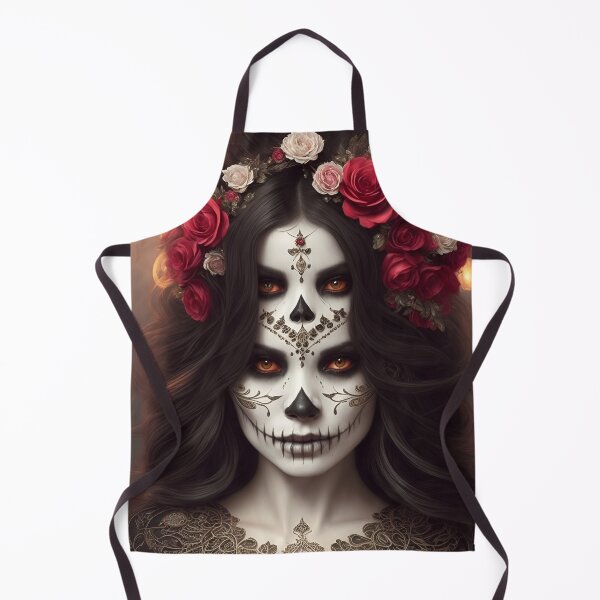 Item preview, Elegant gorgeous La Calavera Catrina, Lady of the afterlife, the Elegant Skull designed and sold by Fantasymachine.