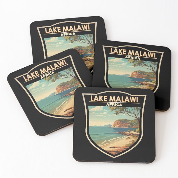 Item preview, Lake Malawi Africa Travel Art Badge designed and sold by KrisSidDesigns.