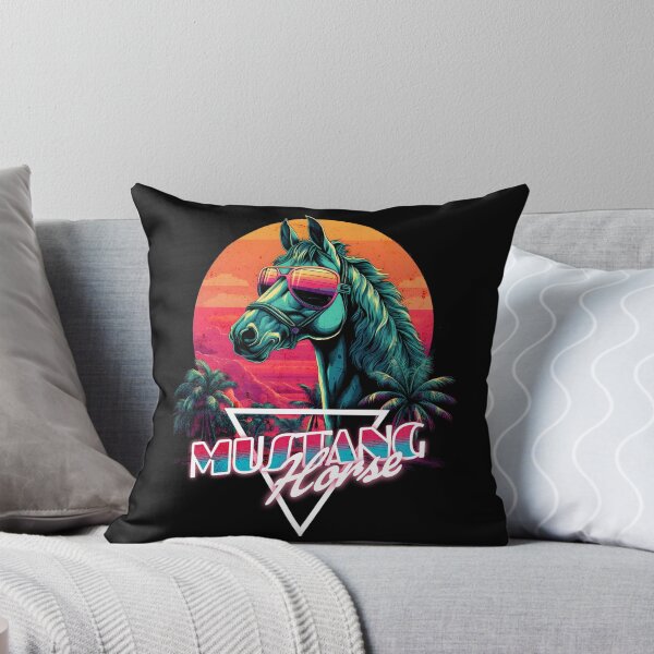 Item preview, Retro Wave Mustang Horse Miami designed and sold by RedDesignSyc.