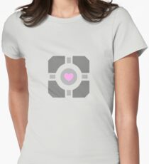 Portal Companion Cube Women's Fitted T-Shirt