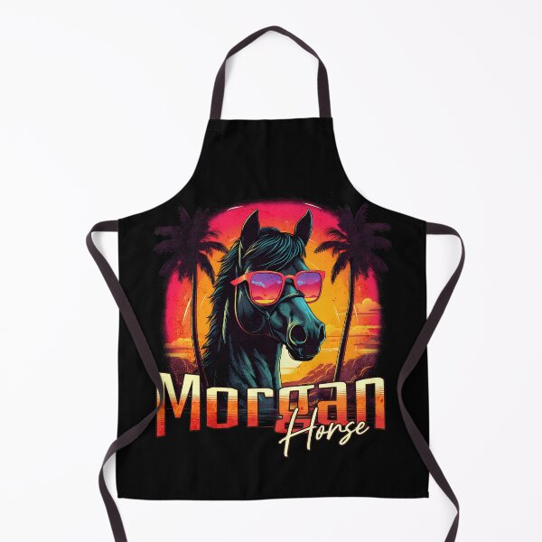 Item preview, Retro Wave Morgan Horse Miami Vibe designed and sold by RedDesignSyc.