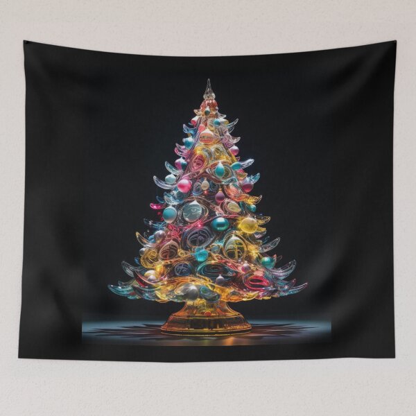 Item preview, Radiant Christmas Tree Hoho Happy Holidays designed and sold by OliveAndSnow.