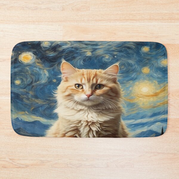 Item preview, Cute Cottagecore Van Gogh Starring Night  Calico Cat designed and sold by Chonguissa Fashion.
