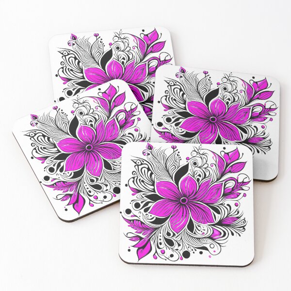 Item preview, Ethereal Blooms: Tlte's Captivating Collection of Purple Flowers Leaves Abstract Art designed and sold by Oleg777999.