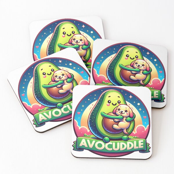 Item preview, Avocuddle Art Print | Cute Avocado and Puppy Illustration designed and sold by epicevolution.