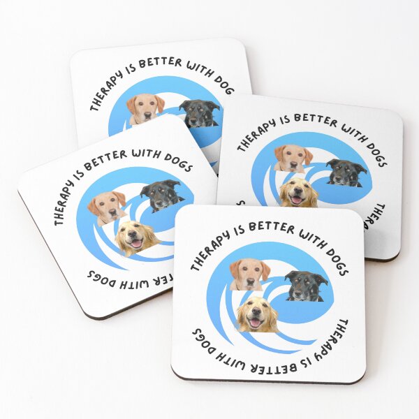 Item preview, Therapy is better with dogs - Rory, Nova, & Stella edition designed and sold by Restorative Therapy &  Counseling Services.