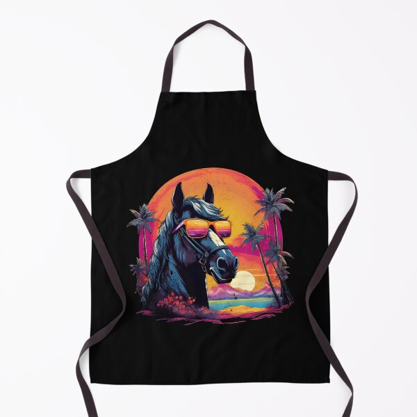 Item preview, Retro Wave Friesian Horse designed and sold by RedDesignSyc.