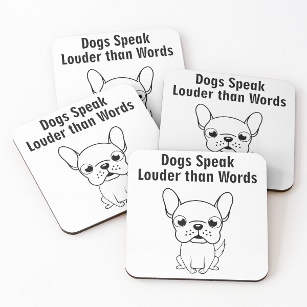 Item preview, Dogs Speak Louder than Words designed and sold by LuckyCreative.