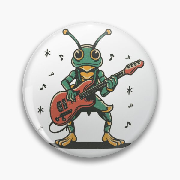 Item preview, A cool grasshopper playing guitar  designed and sold by Coollzone.