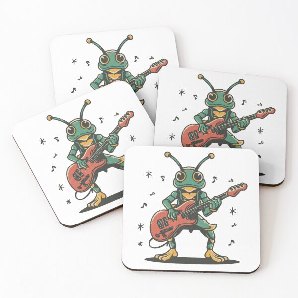 Item preview, A cool grasshopper playing guitar  designed and sold by Coollzone.