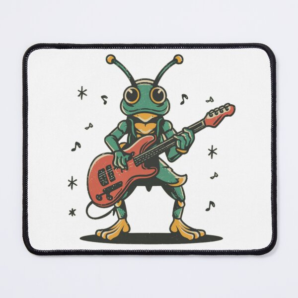 Item preview, A cool grasshopper playing guitar designed and sold by Coollzone.