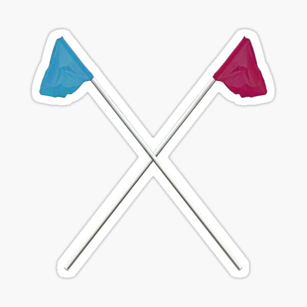Crossed Flags Sticker