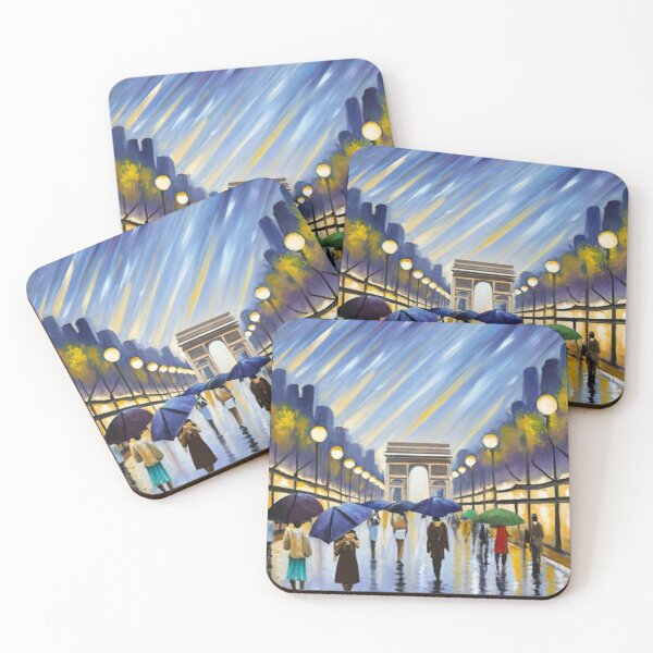 Item preview, Champs-Élysées in the Rain designed and sold by ArtsDestination.