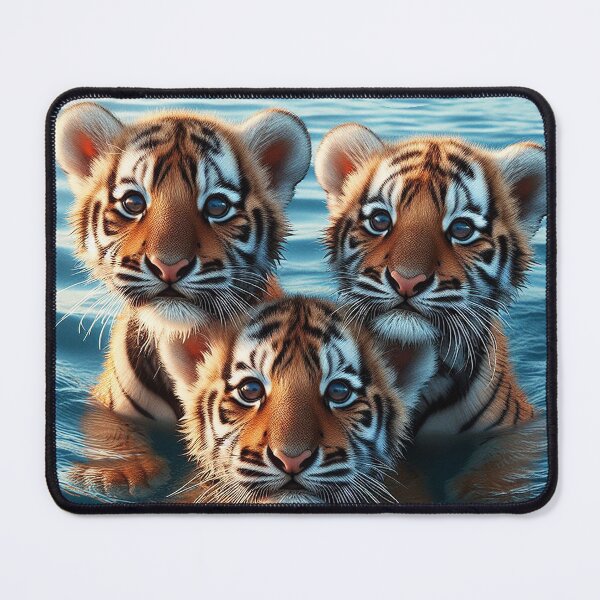 Item preview, 3 tigers swimming designed and sold by autrouvetout.