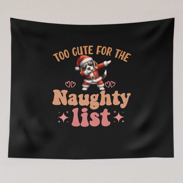 Item preview, "Too Cute for the Naughty List: Dabbing Beagle Christmas Delight" designed and sold by Xhevahir.