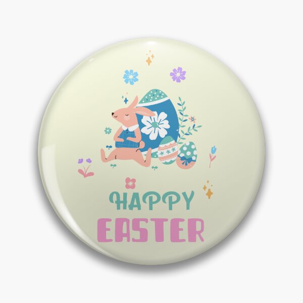 Item preview, Easter Wishes Happy Easter Eggs Eastern Star Easter Bunny designed and sold by OliveAndSnow.