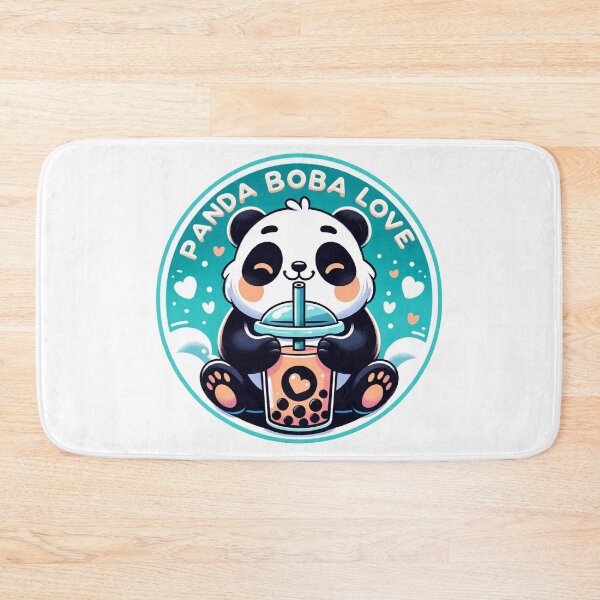 Item preview, Cute Panda Bear Bubble Tea Poster | Panda Boba Love Cartoon Wall Art designed and sold by epicevolution.