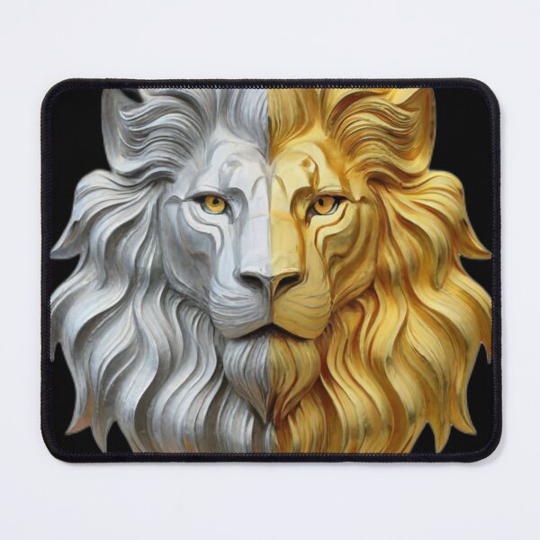 Item preview, Half Gold Half Silver Lion designed and sold by Sn1ver.