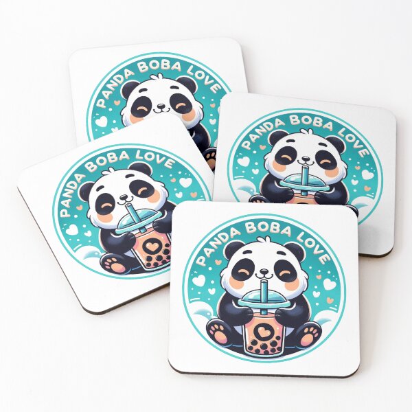 Item preview, Cute Panda Bear Bubble Tea Poster | Panda Boba Love Cartoon Wall Art designed and sold by epicevolution.