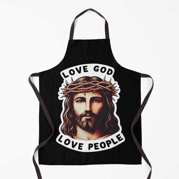 Item preview, Love God Love People Jesus Christ Crown Of Thorns designed and sold by plushism.