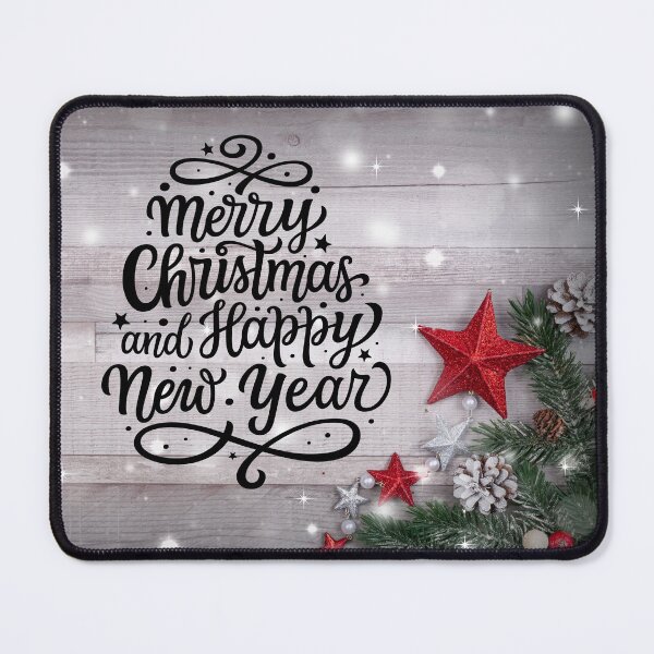 Item preview, Merry Christmas & Happy New Year Red Star designed and sold by TidyKitchenInc.