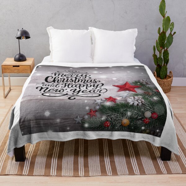 Item preview, Merry Christmas & Happy New Year Red Star designed and sold by TidyKitchenInc.