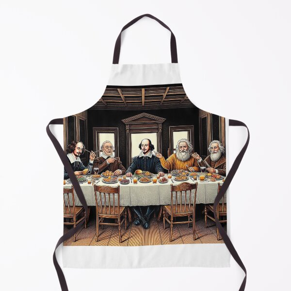 Item preview, Geniuses United: Shakespeare, Einstein, da Vinci and Marie Curie Share a Feast Table designed and sold by autrouvetout.