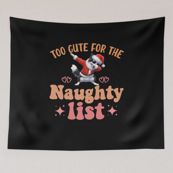 Item preview, "Too Cute for the Naughty List: Dabbing Border Collie Christmas Delight" designed and sold by Xhevahir.