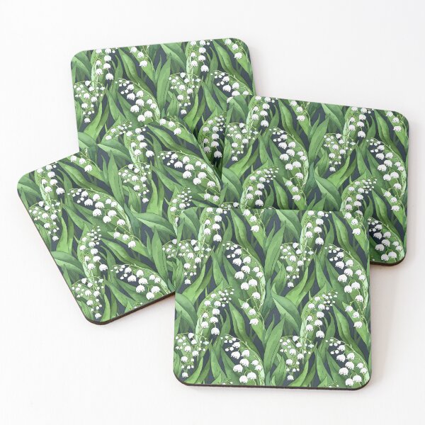 Item preview, Beautiful Lily of the Valley Flower pattern in Green and White designed and sold by CGSGraphics.