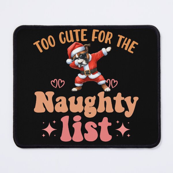 Item preview, "Too Cute for the Naughty List: Dabbing Boxer Christmas Delight" designed and sold by Xhevahir.