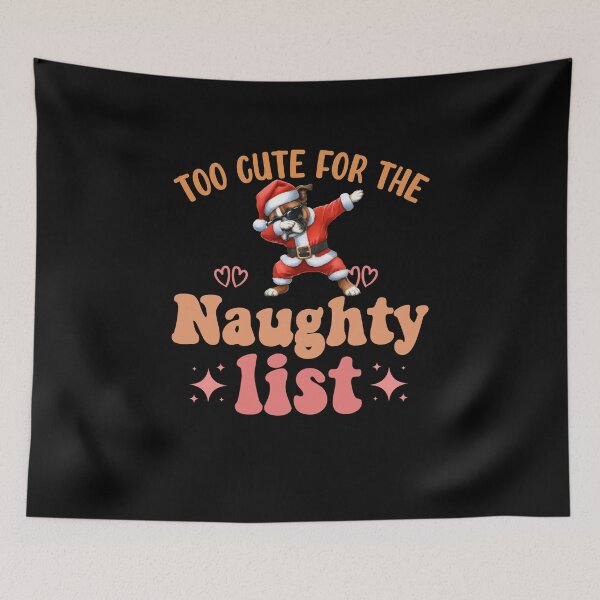 Item preview, "Too Cute for the Naughty List: Dabbing Boxer Christmas Delight" designed and sold by Xhevahir.