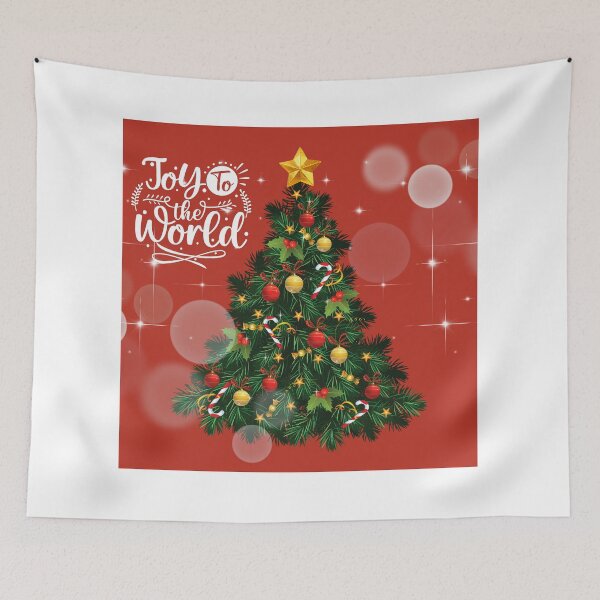 Item preview, Joy to the World Christmas Tree designed and sold by TidyKitchenInc.
