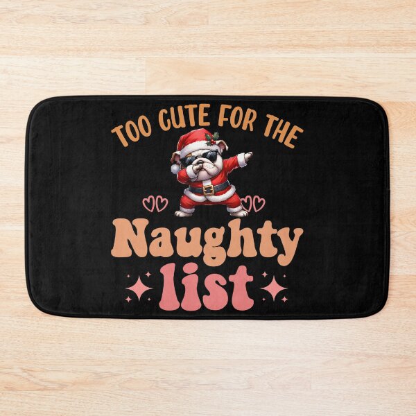 Item preview, "Too Cute for the Naughty List: Dabbing Bulldog Christmas Delight" designed and sold by Xhevahir.
