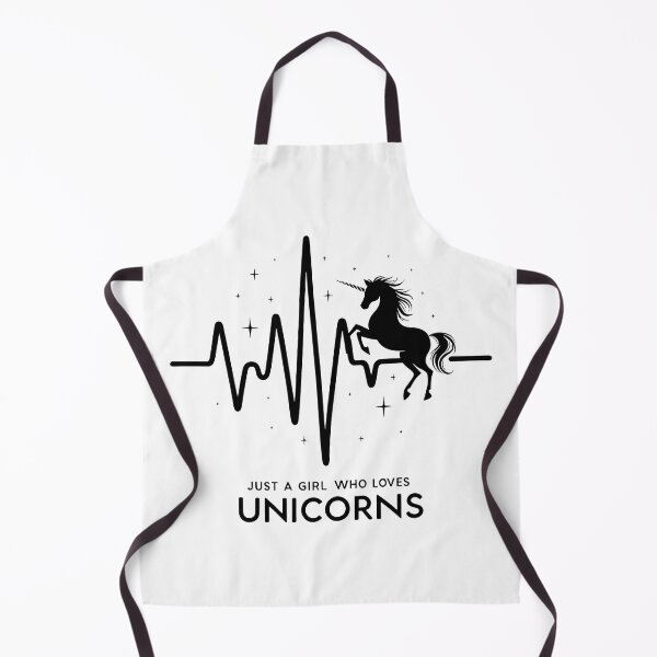 Item preview, Girl's Love for Unicorns Heartbeat Art designed and sold by MAPDDesigns.