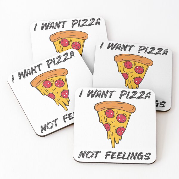 Item preview, I Want Pizza Not Feelings funny foodie Pizza designed and sold by teeshop87.