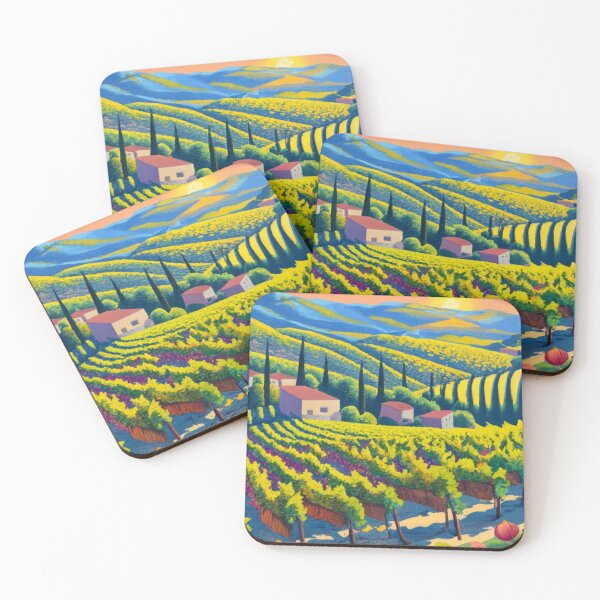 Item preview, Occitanie vineyards designed and sold by ArtsDestination.